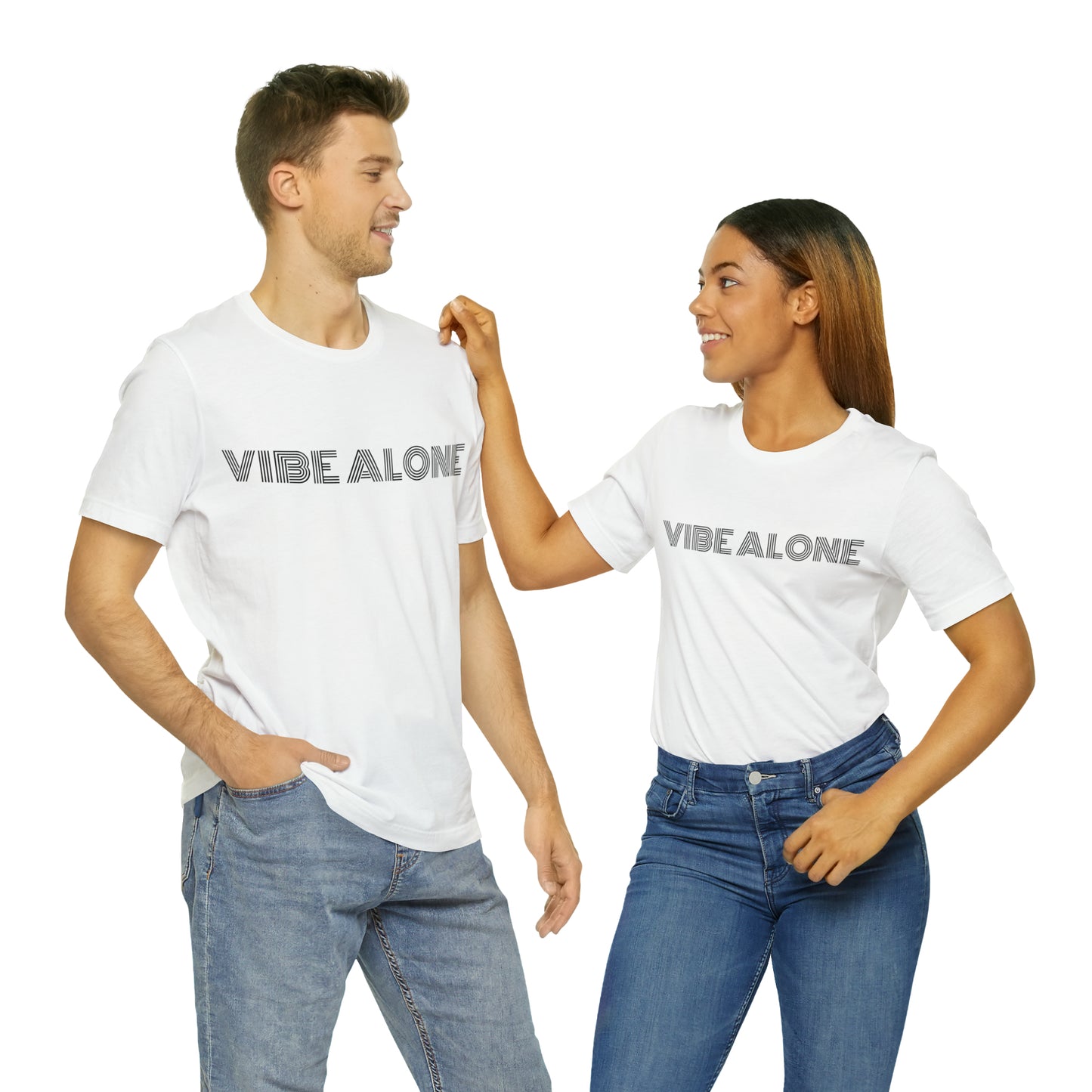 Vibe Alone Unisex Jersey Short Sleeve Tee