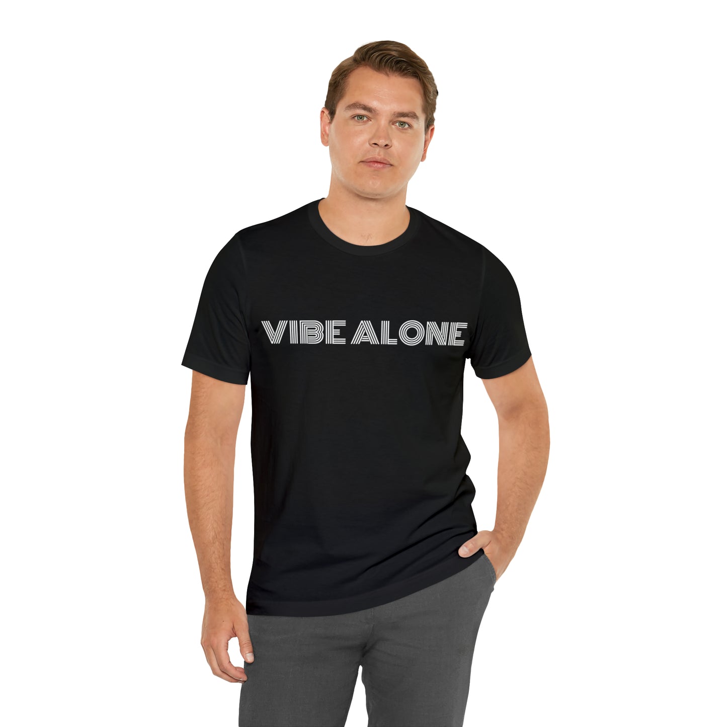 Vibe Alone Unisex Jersey Short Sleeve Tee